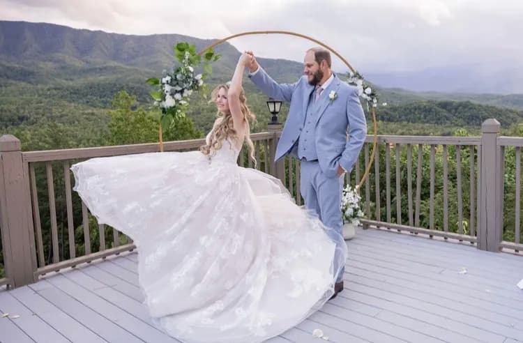 Justin and Jennifer's wedding day